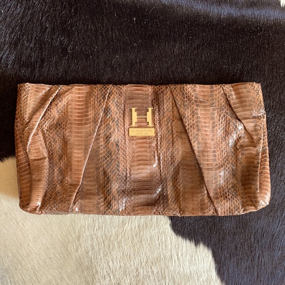 Authentic Halston Heritage Python Clutch